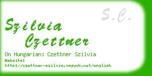 szilvia czettner business card